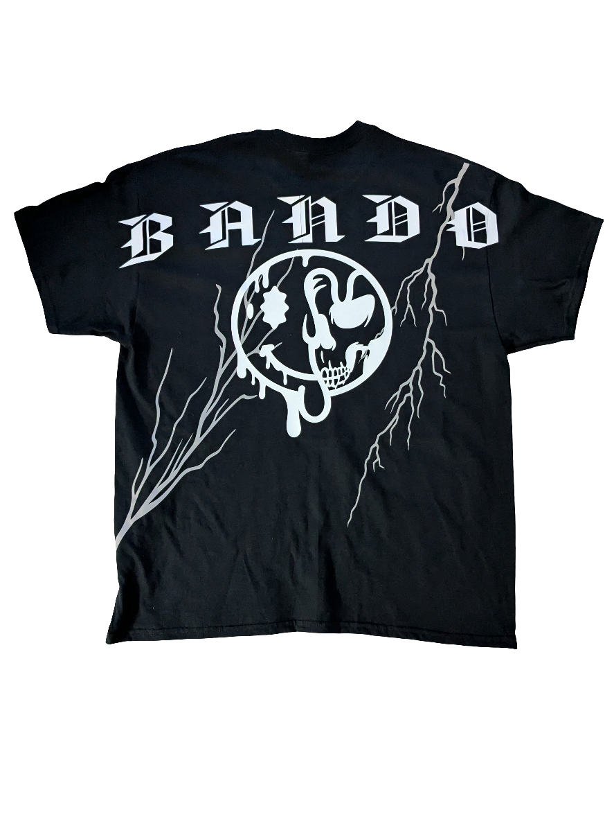 (Pre-Order 4 Weeks) "Static" Lightning Bando Black Tee