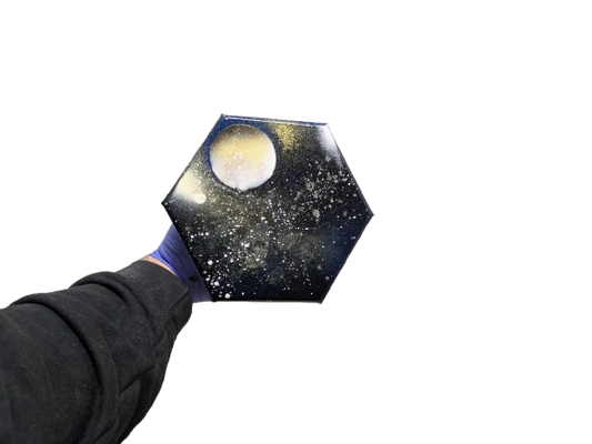 1 Of 8 Hexagon Spray Painting